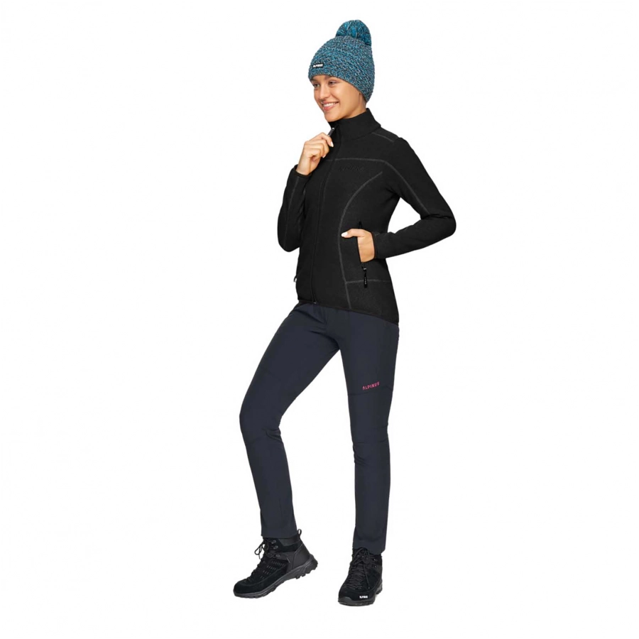 Bluza damska Alpinus polarowa Elvenes czarna 3/5