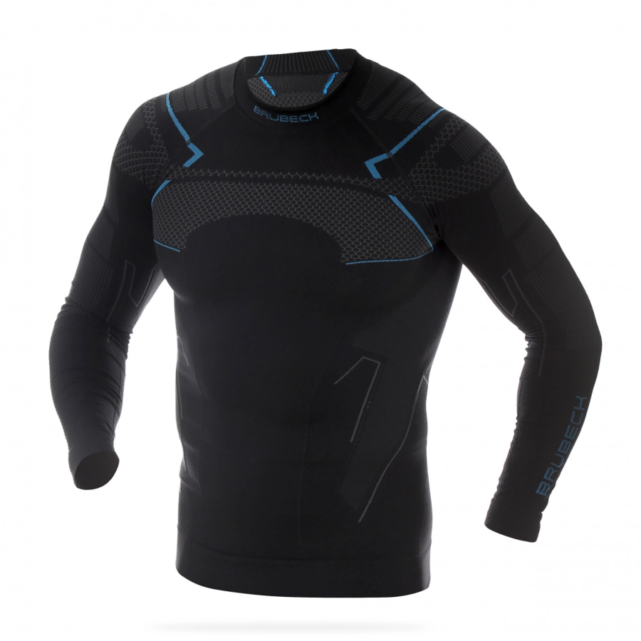 Bluza termoaktywna Brubeck THERMO czarno - niebieska 1/3