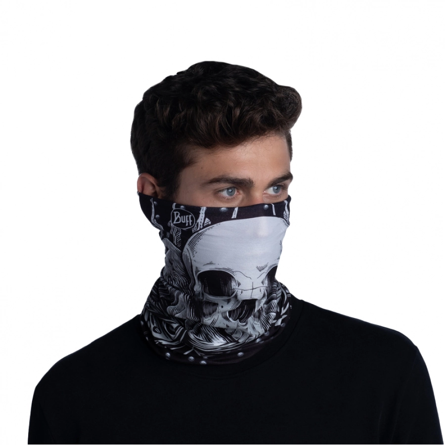 Chusta unisex BUFF wielofunkcyjna EcoStretch N-Tribe czarna 4/9