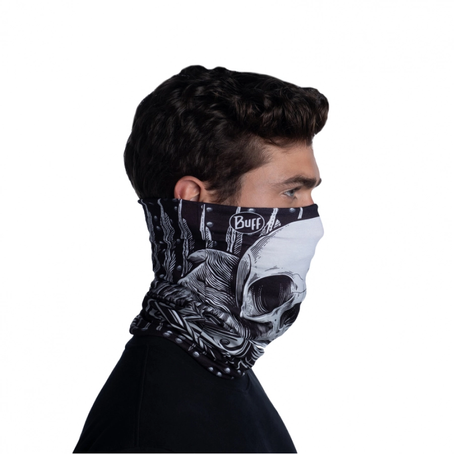 Chusta unisex BUFF wielofunkcyjna EcoStretch N-Tribe czarna 3/9