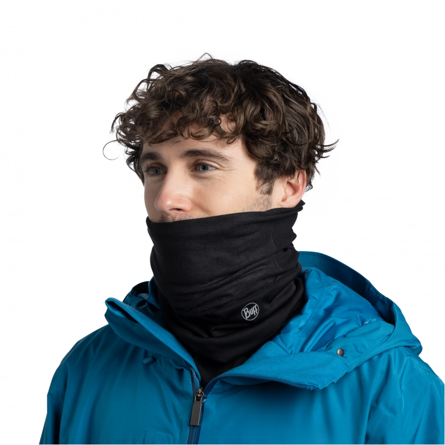 Chusta wielofunkcyjna Buff Windproof - solid black 3/4