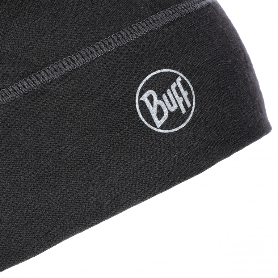 Czapka Buff Merino Lightweight Beanie - solid black 4/5