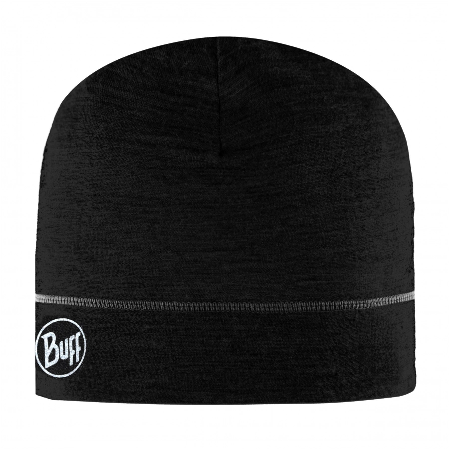 Czapka Buff Merino Lightweight Beanie - solid black 1/5