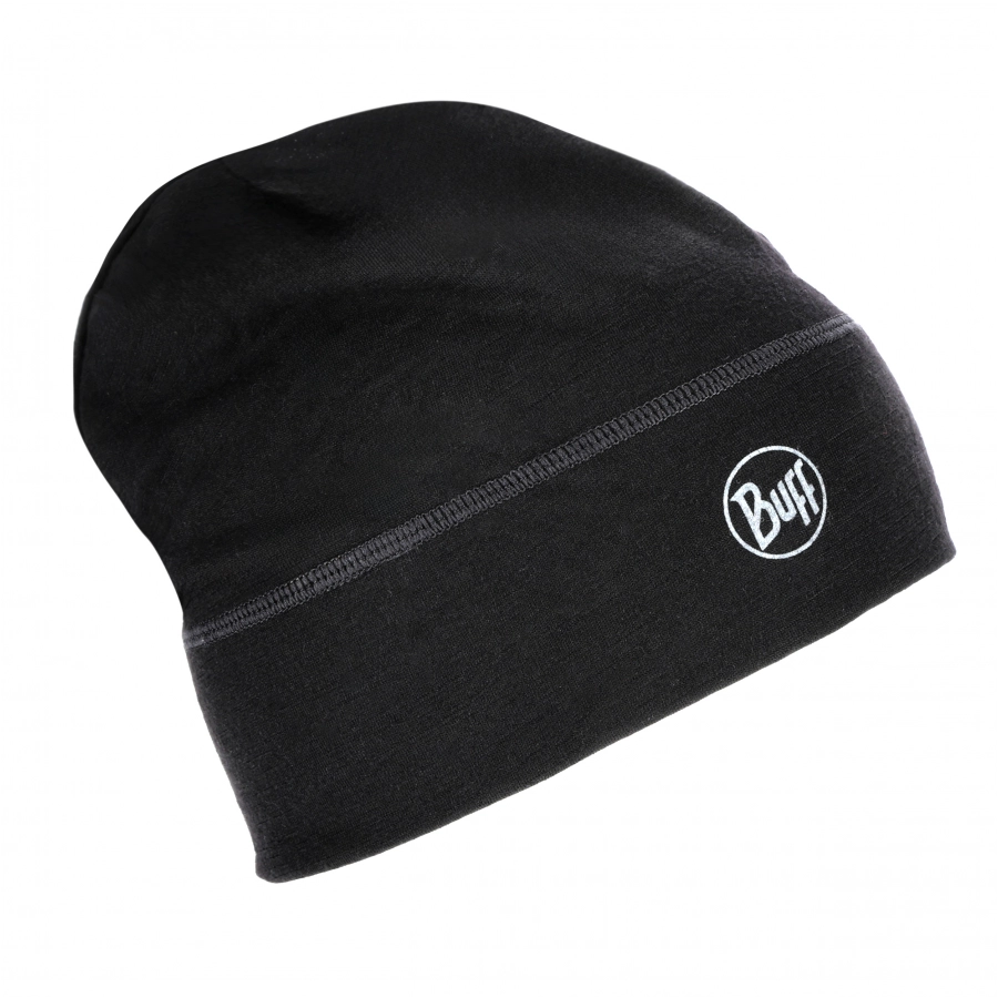 Czapka Buff Merino Lightweight Beanie - solid black 2/5