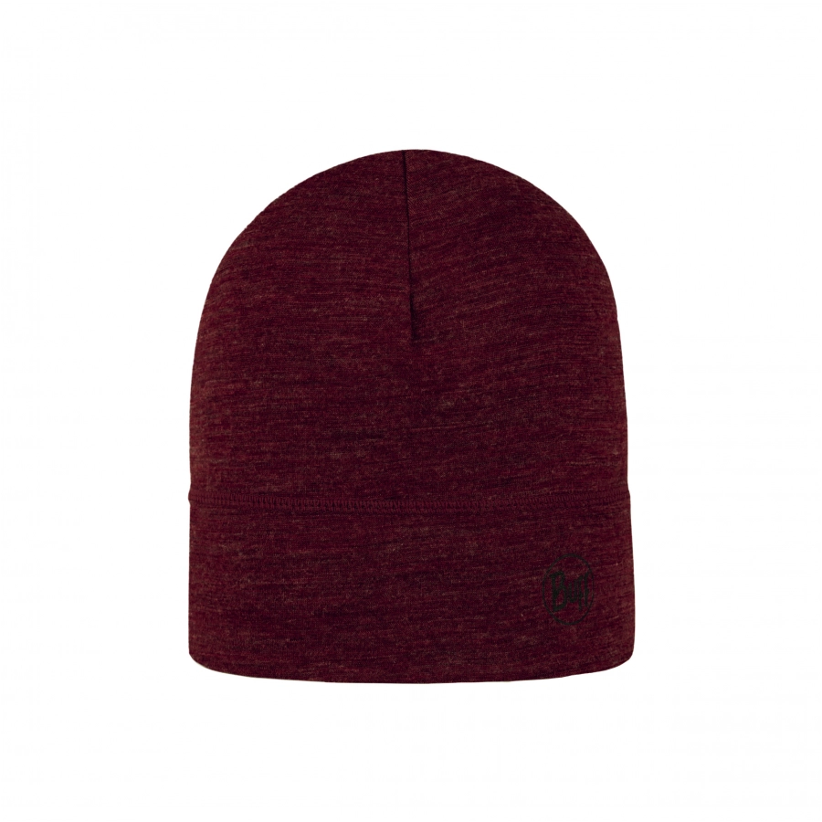 Czapka Buff Merino Lightweight Beanie - solid garnet 1/3