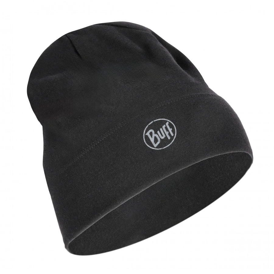 Czapka Buff Merino Midweight Beanie - solid black 2/5