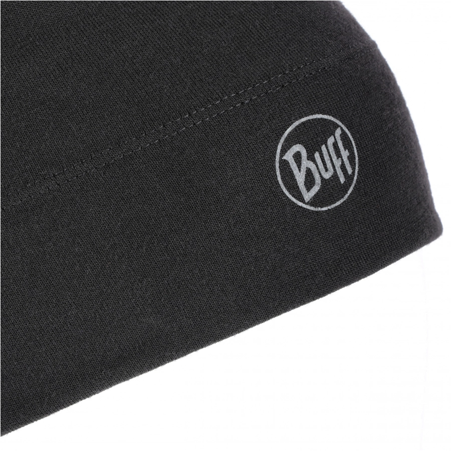 Czapka Buff Merino Midweight Beanie - solid black 3/5