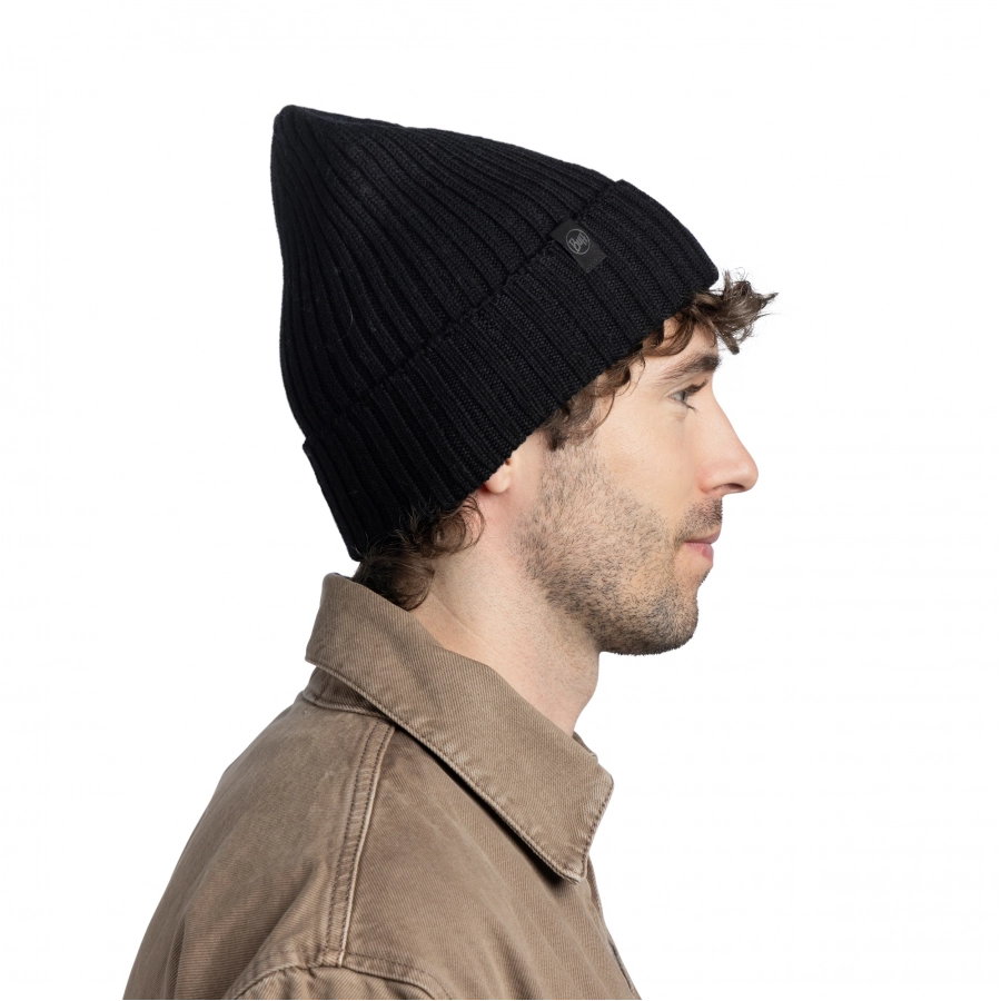 Czapka zimowa Buff Norval Merino Wool Knitted Hat - black 4/4