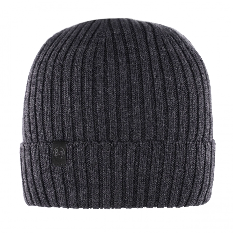 Czapka zimowa Buff Norval Merino Wool Knitted Hat - graphite 1/4