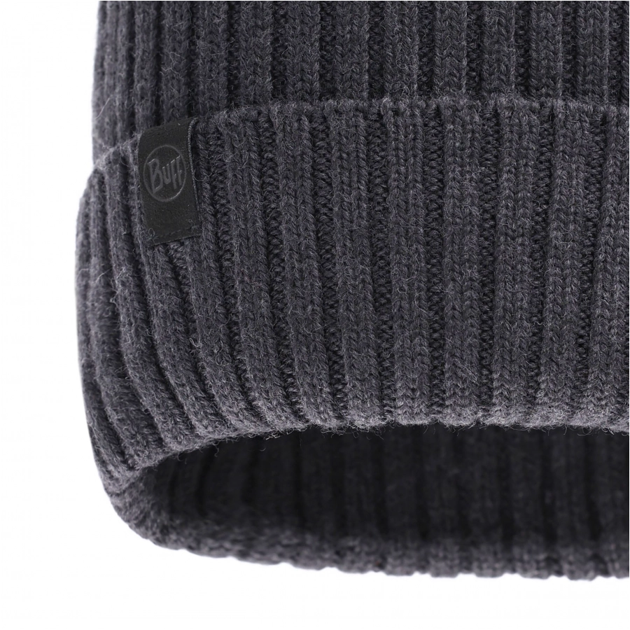 Czapka zimowa Buff Norval Merino Wool Knitted Hat - graphite 3/4