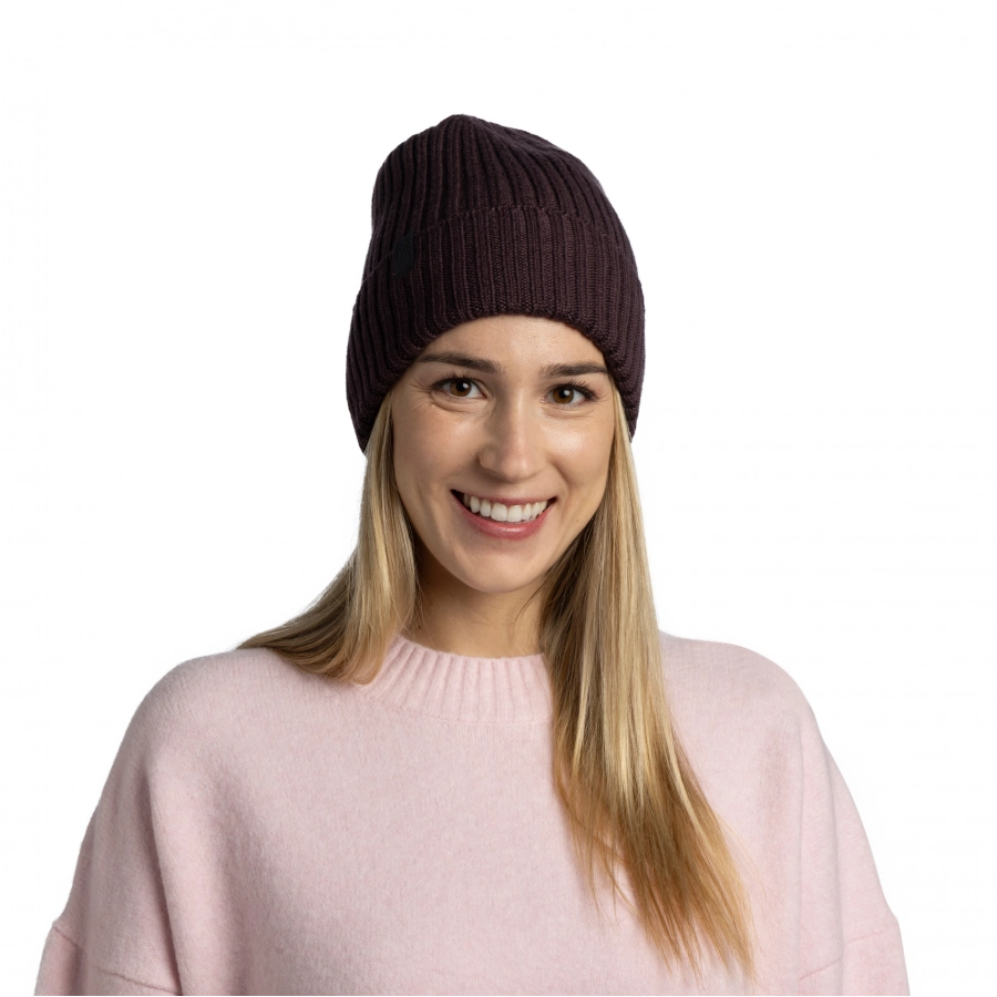 Czapka zimowa Buff Norval Merino Wool Knitted Hat - wine 4/4