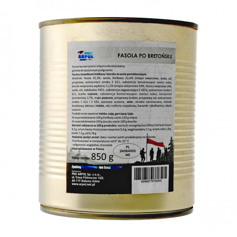 Fasola Arpol po bretońsku 850 g 1/4