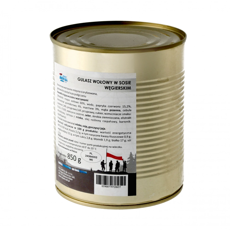Gulasz Arpol wołowy w sosie węgierskim 850 g 2/4