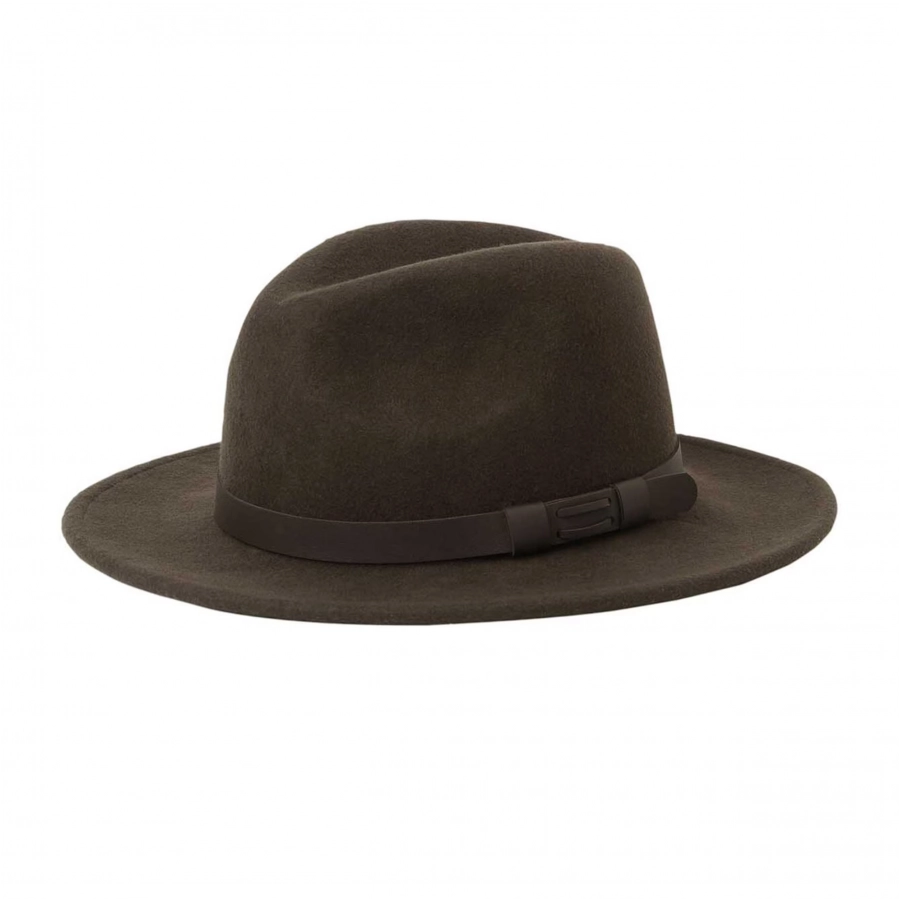 Kapelusz Chevalier Skye Wool Hat Leather Brown 1/5