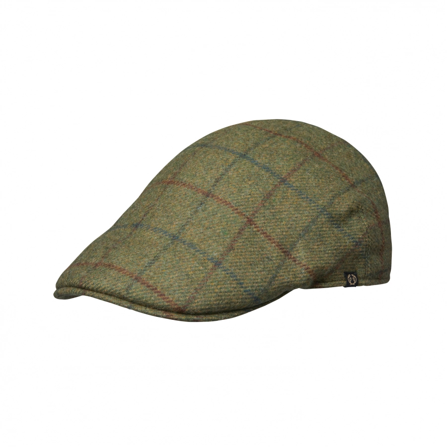 Kaszkiet męski Chevalier Dalton Tweed Sixpence Cam Winter Moss Checked 1/2