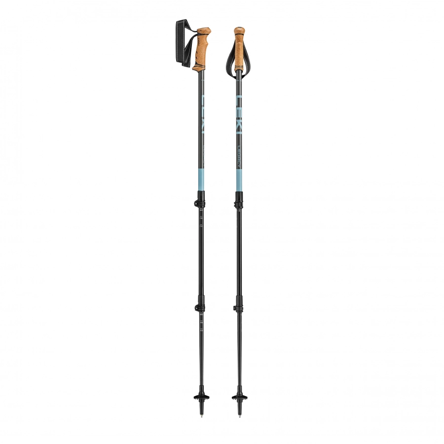 Kije trekkingowe LEKI Legacy 100-145 cm - white-anthracite 1/6