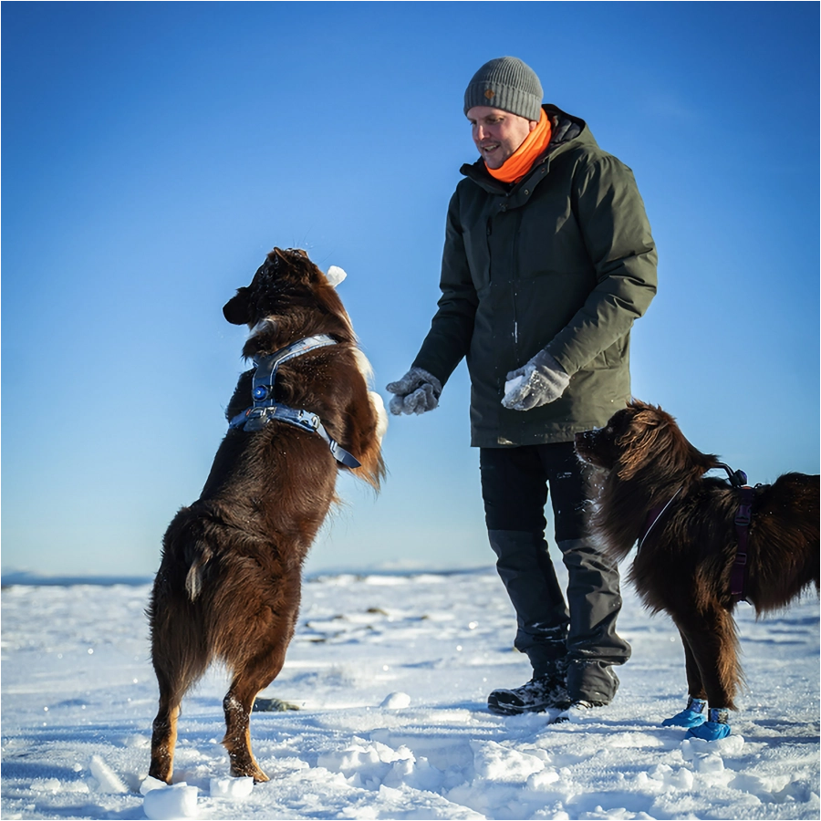 Kołnierz unisex Pinewood z polaru pomarańczowy 3/7