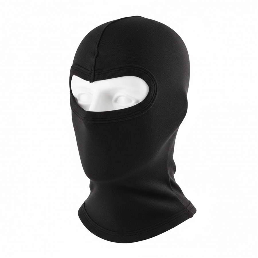 Kominiarka bawełniana Balaclava MFH - czarna 1/2