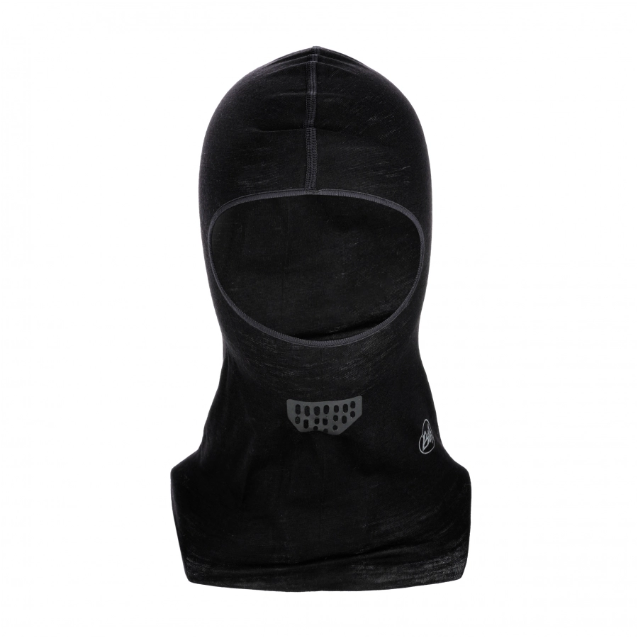 Kominiarka BUFF balaclava merino wool solid czarna 1/7