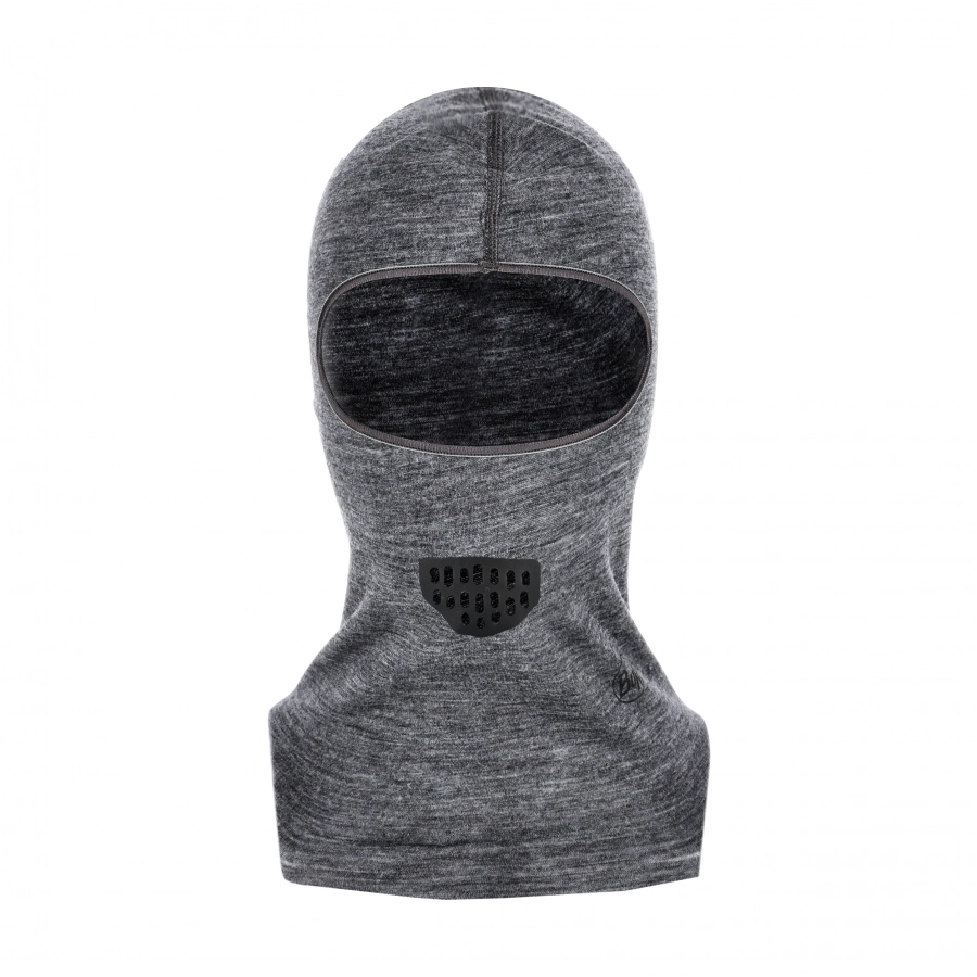 Kominiarka BUFF balaclava merino wool solid szara 1/10
