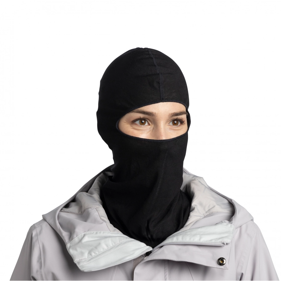 Kominiarka Buff Lightweight Merino Wool Balaclava - solid black 4/4