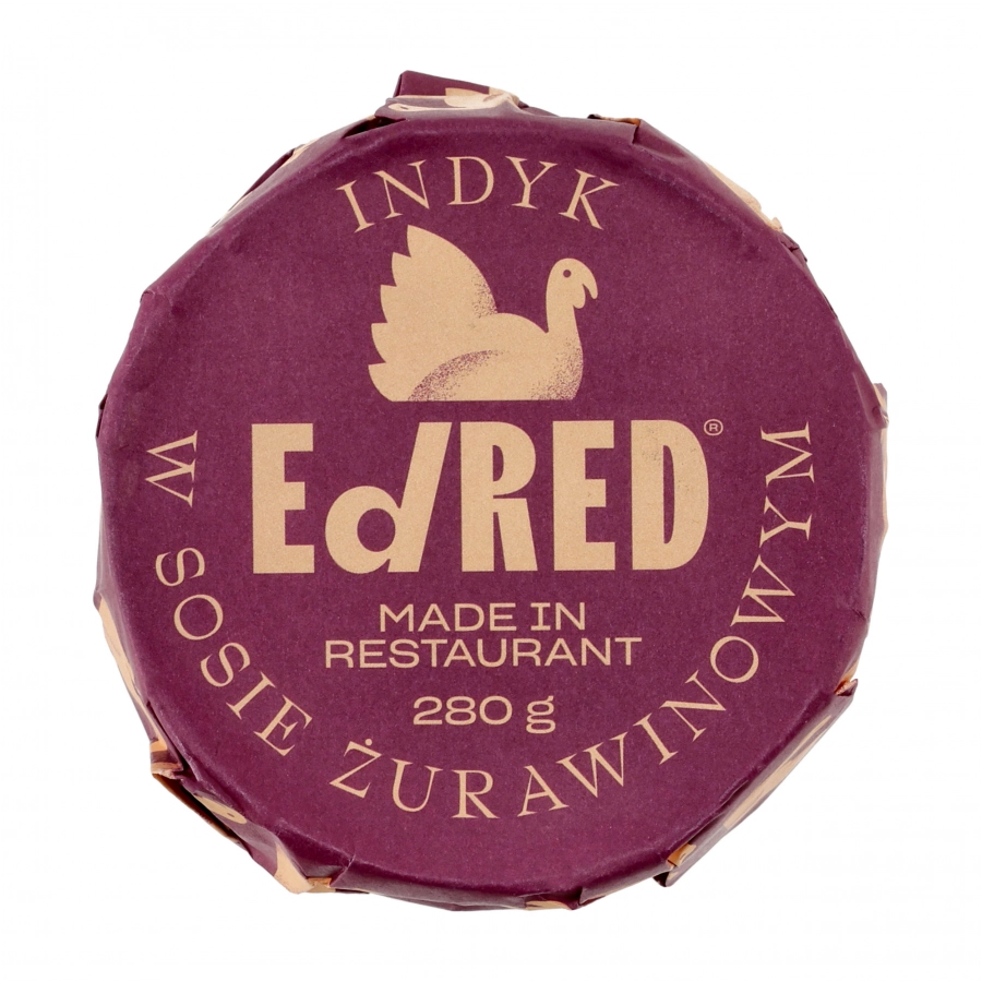 Konserwa Ed Red Originals Indyk w sosie żurawinowym 280 g 1/2