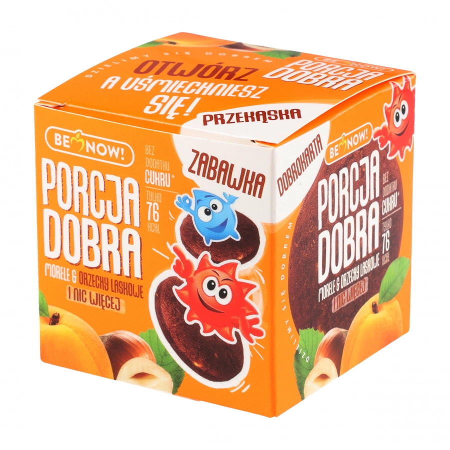 Kostka Porcja Dobra z niespodzianką morelowo-orzechowa


 1/4