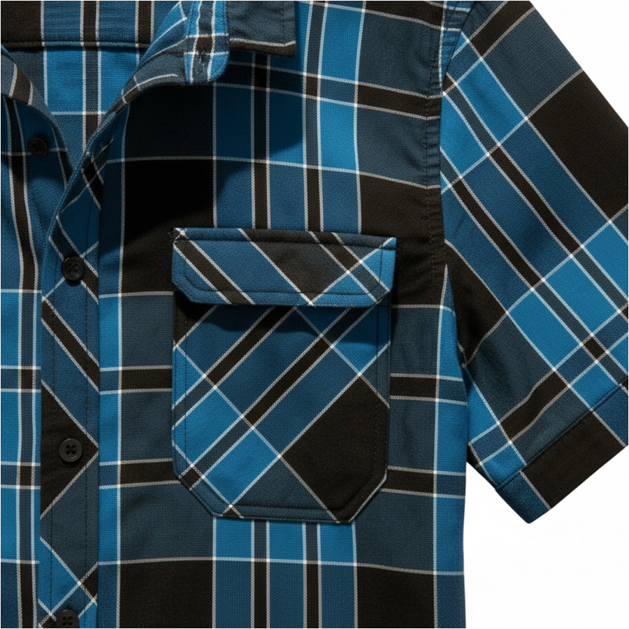 Koszula męska Brandit Roadstar krótki rękaw indygo 2/2