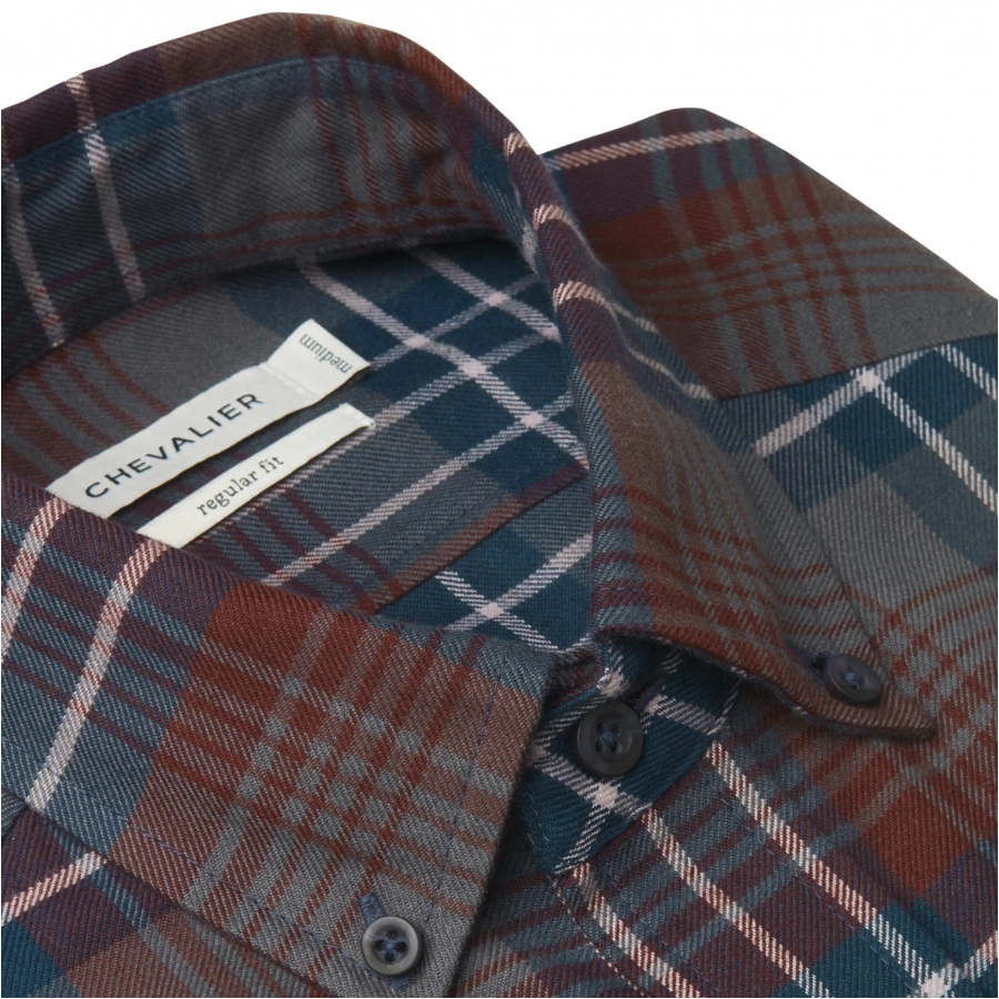 Koszula męska Chevalier Falcon Flannel Rust checked

 3/5