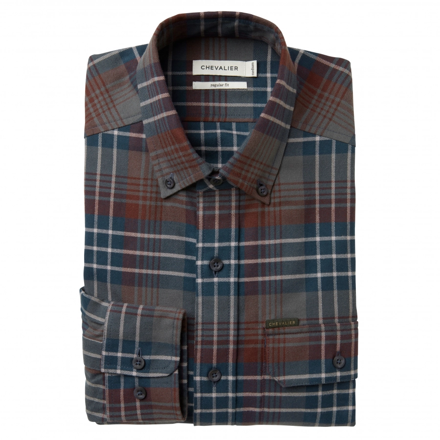 Koszula męska Chevalier Falcon Flannel Rust checked

 2/5