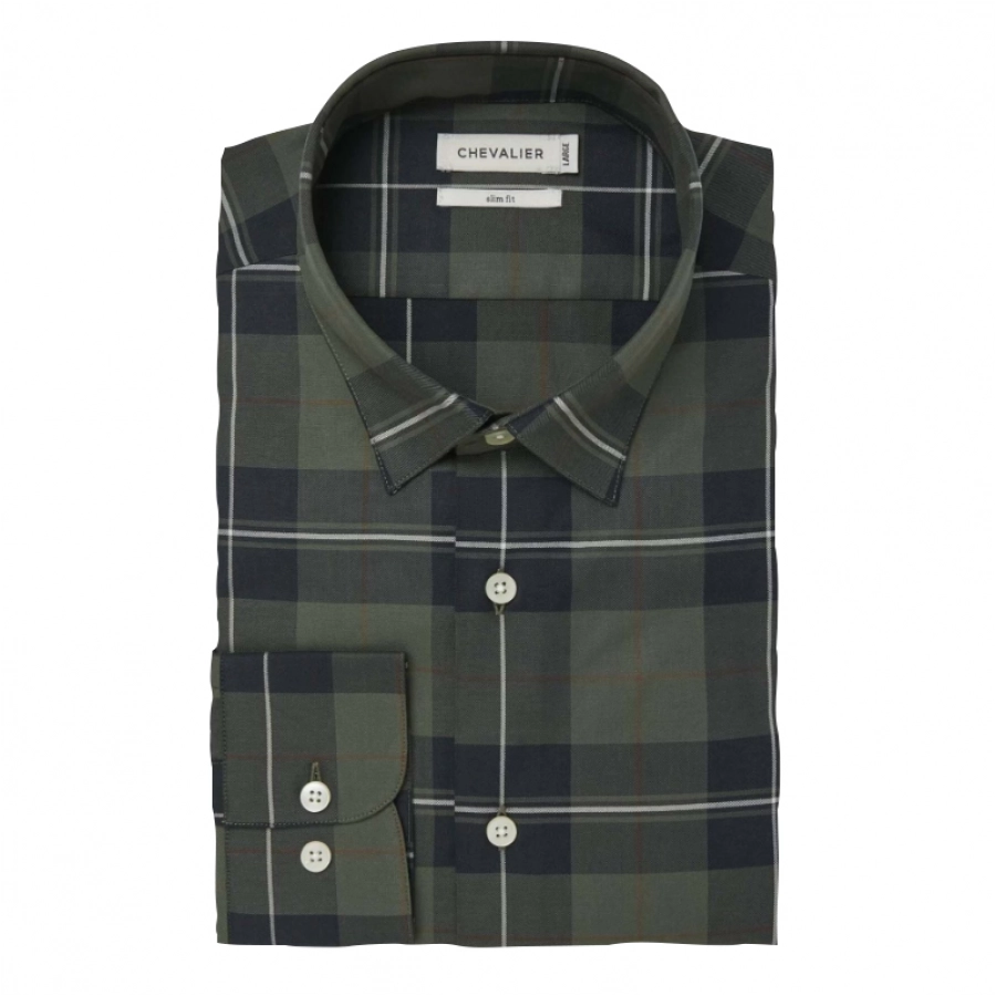 Koszula męska Chevalier Limefield Contemporary Fit Check Dark 3/6