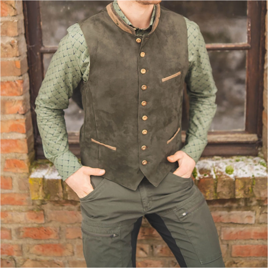 Koszula OS-Trachten - oliwkowy 2/2