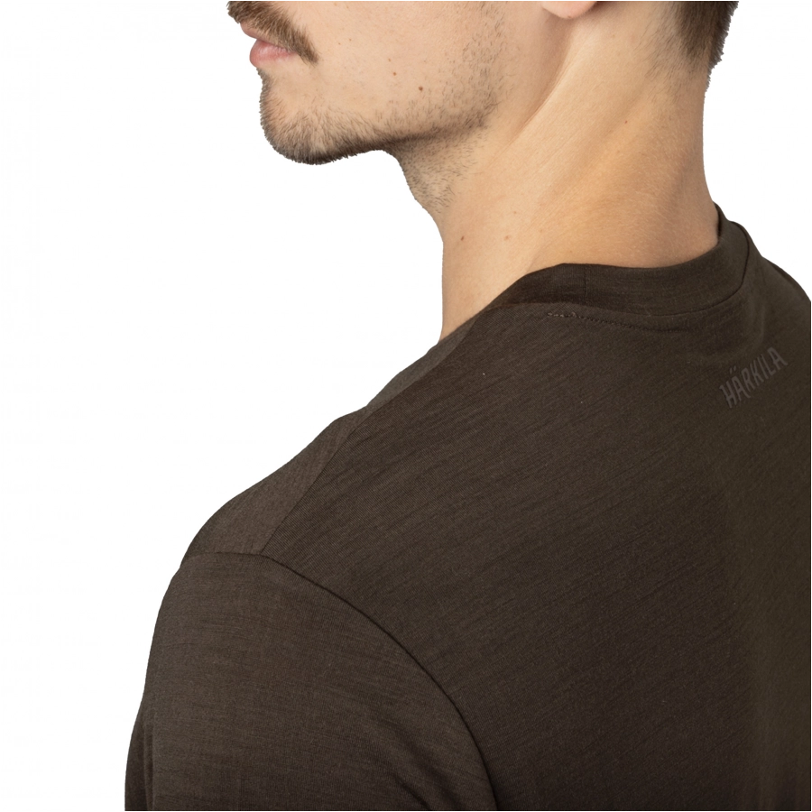 Koszulka Härkila Base All Season S/S shadow brown 4/5