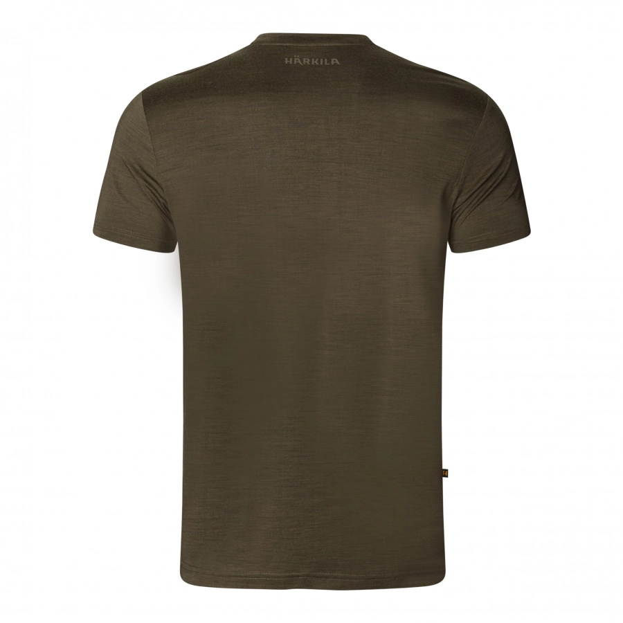 Koszulka Härkila Base All Season S/S willow green 2/4