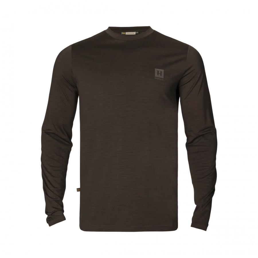 Koszulka Härkila Base All Season shadow brown 1/2