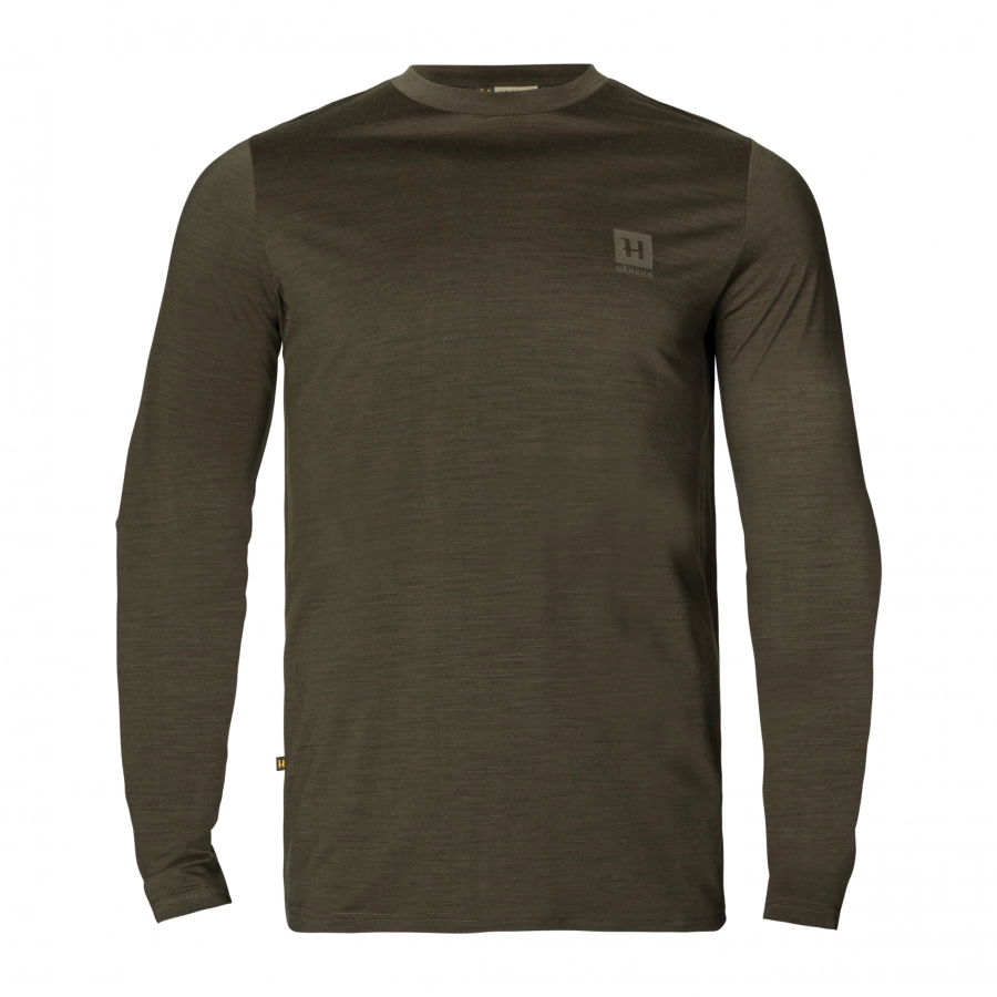 Koszulka Härkila Base All Season willow green 1/4