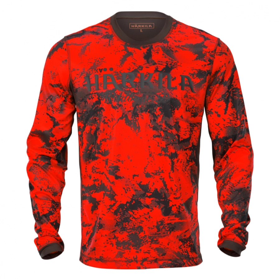 Koszulka Härkila Wildboar Pro LE z długim rękawem AXIS MSP® Orange Blaze-brązowa 1/2