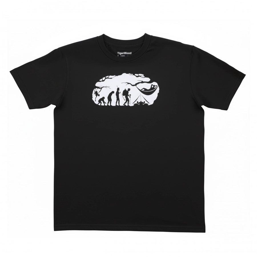 Koszulka męska TigerWood Bushcraft Evolution czarna 1/4