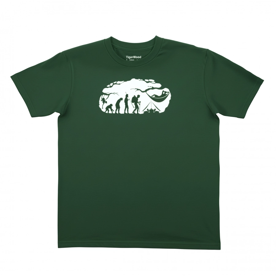 Koszulka męska TigerWood Bushcraft Evolution zielona 1/4