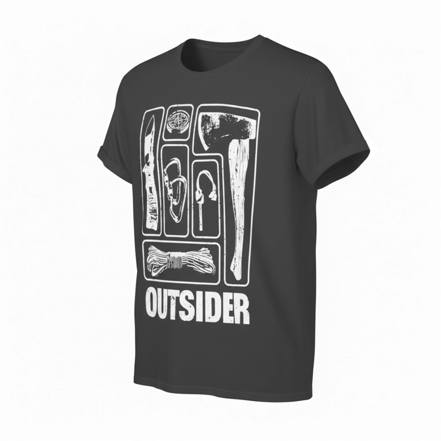 Koszulka męska TigerWood Outsider ciemnoszara 2/2