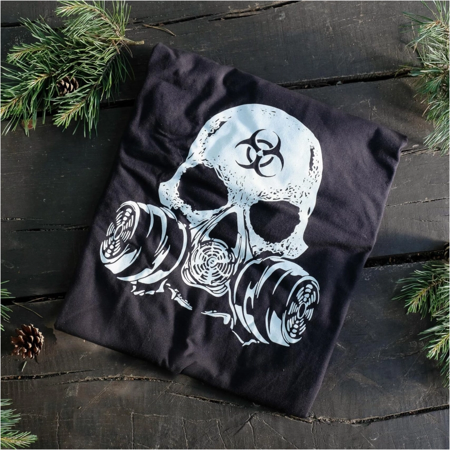 Koszulka męska TigerWood Plague czarna 2/3