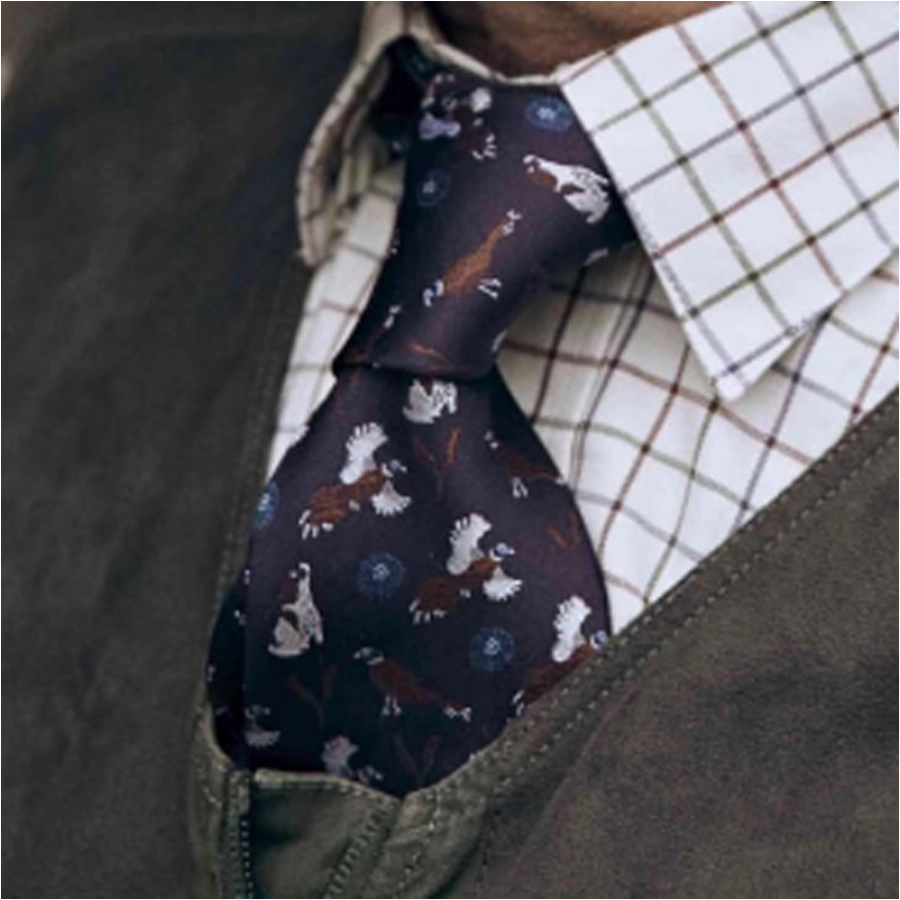 Krawat Chevalier Spaniel Silk Tie 3/3