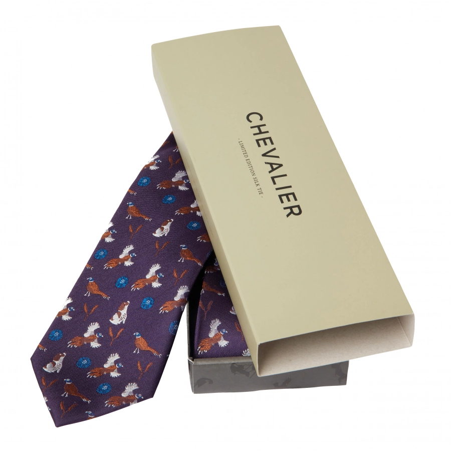 Krawat Chevalier Spaniel Silk Tie 2/3