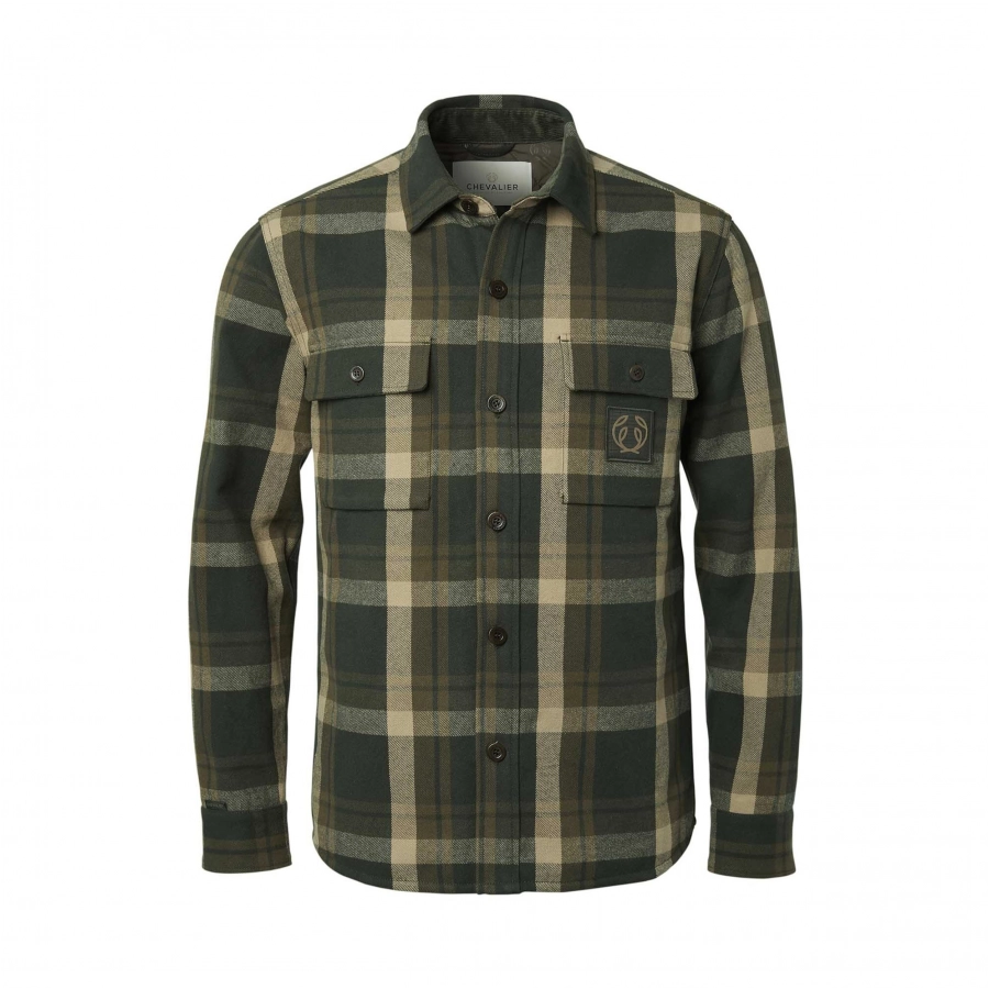 Kurtka koszulowa męska Chevalier Axe Green Checked 1/4