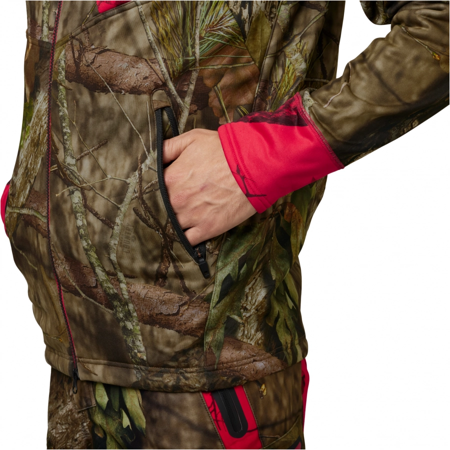 Kurtka męska Härkila Moose Hunter 2.0 polarowa MossyOak®Break-Up Country® / MossyOak®Red 4/5
