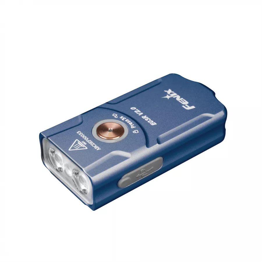 Latarka LED Fenix E03R V2.0 niebieska 1/11