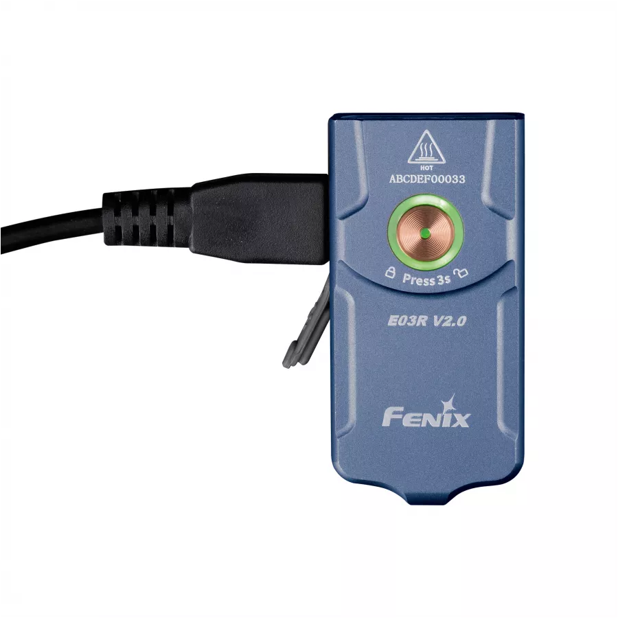 Latarka LED Fenix E03R V2.0 niebieska 4/11