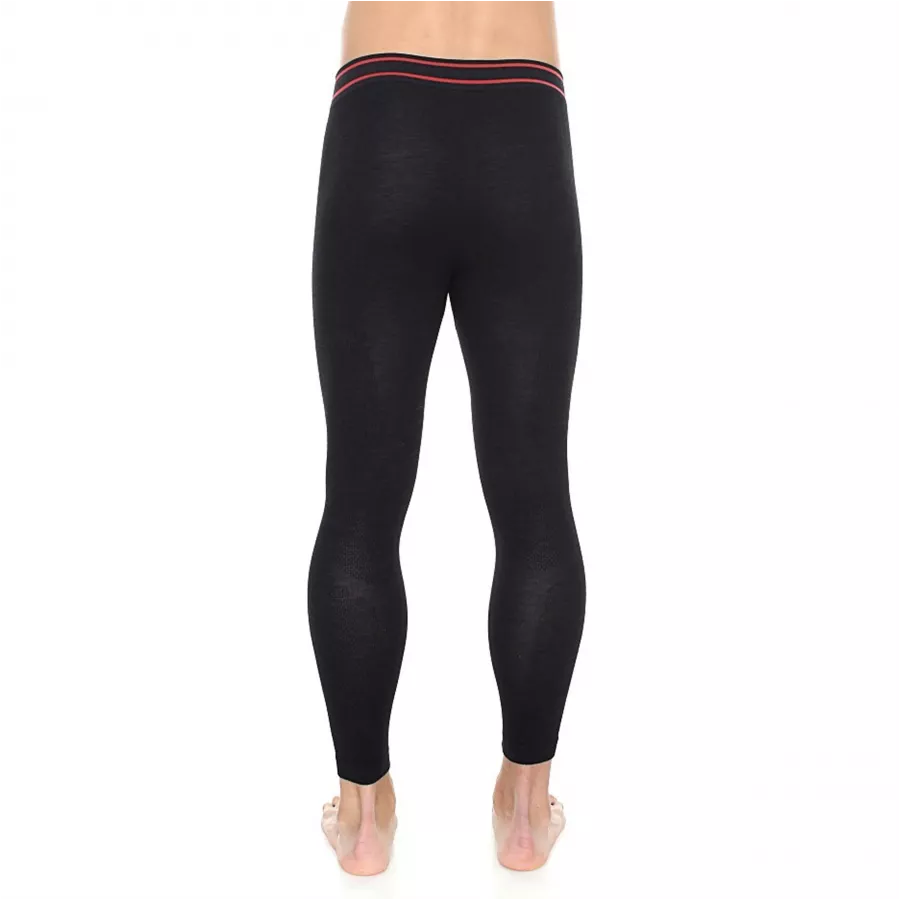 Legginsy termoaktywne męskie Brubeck ACTIVE WOOL czarne 2/3