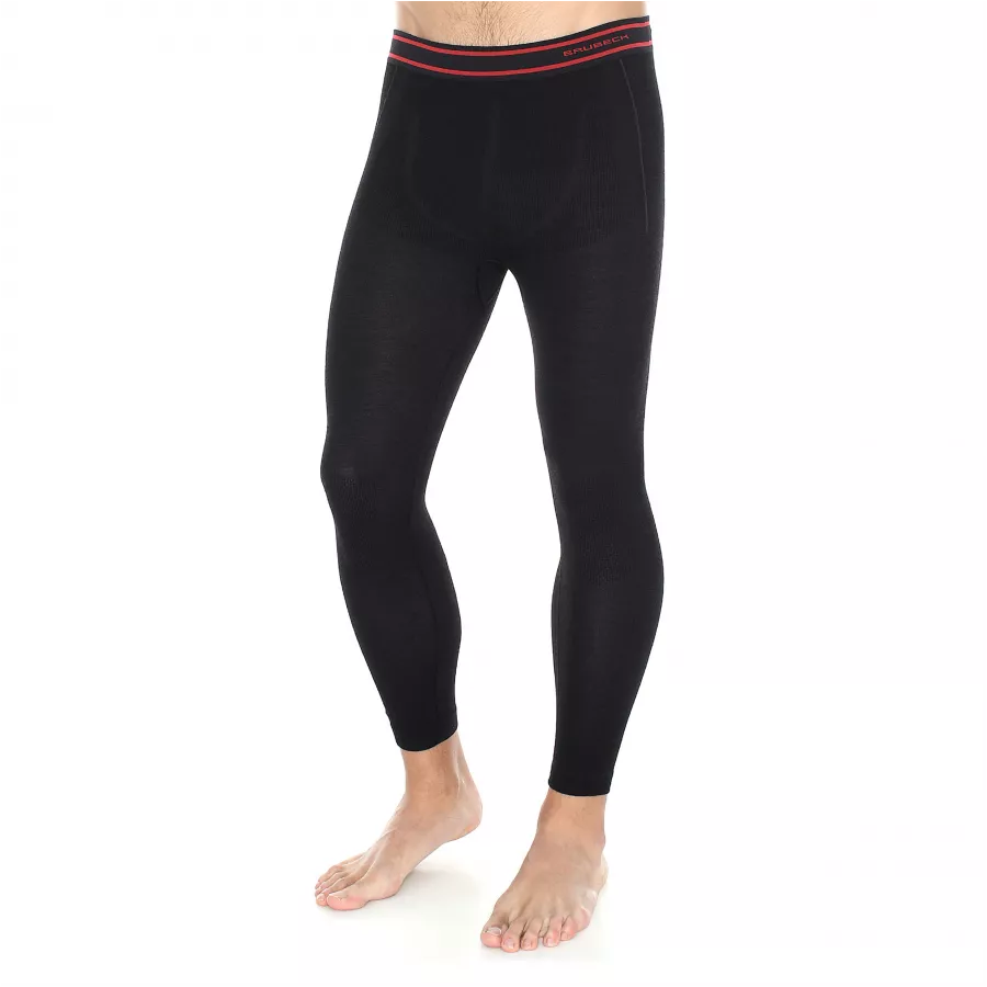 Legginsy termoaktywne męskie Brubeck ACTIVE WOOL czarne 3/3