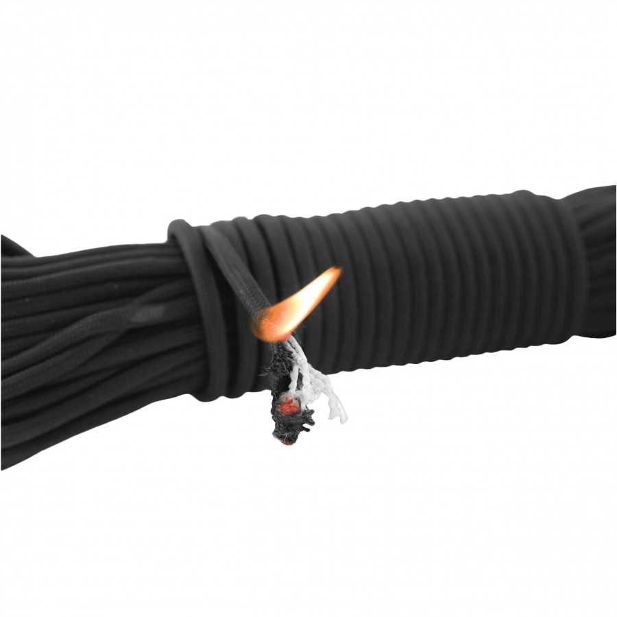 Linka survivalowa Robens Paracord with Tinder 15 m - black 3/4